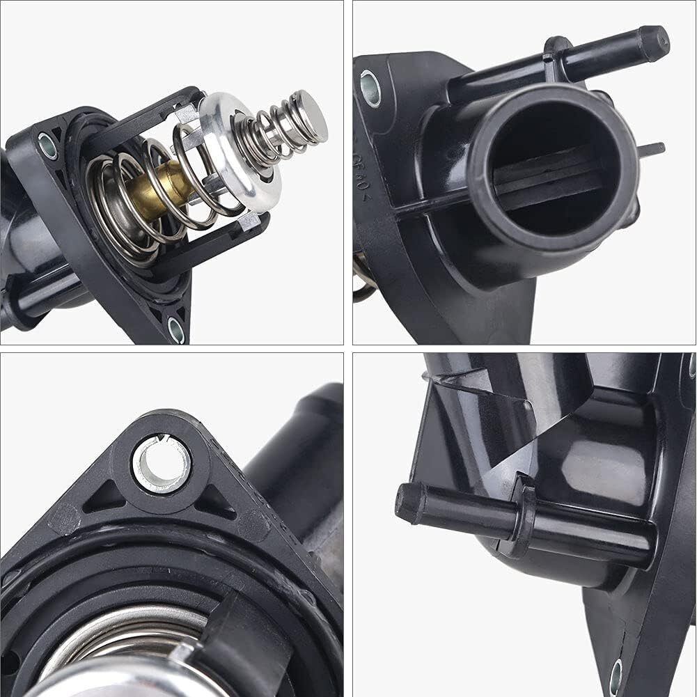 Water Outlet+Thermostat For 14-20 Cadillac Chevrolet Silverado 1500 GMC 12666569