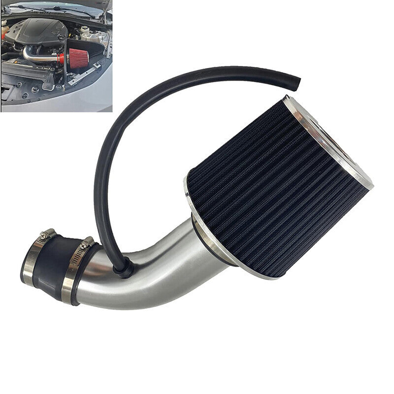 3" Inch Cold Air Intake Filter Induction Kit Pipe Aluminum Power Flow Hose