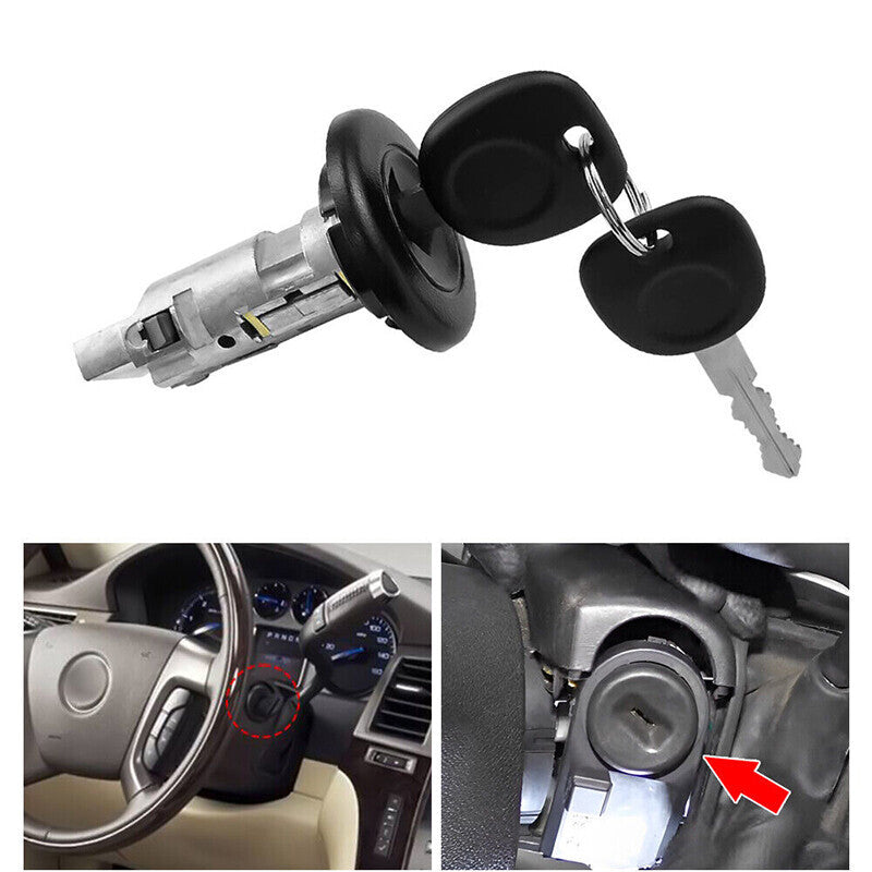 Ignition Switch Lock Cylinder W/ Keys For Chevy GMC Silverado Tahoe 15298923
