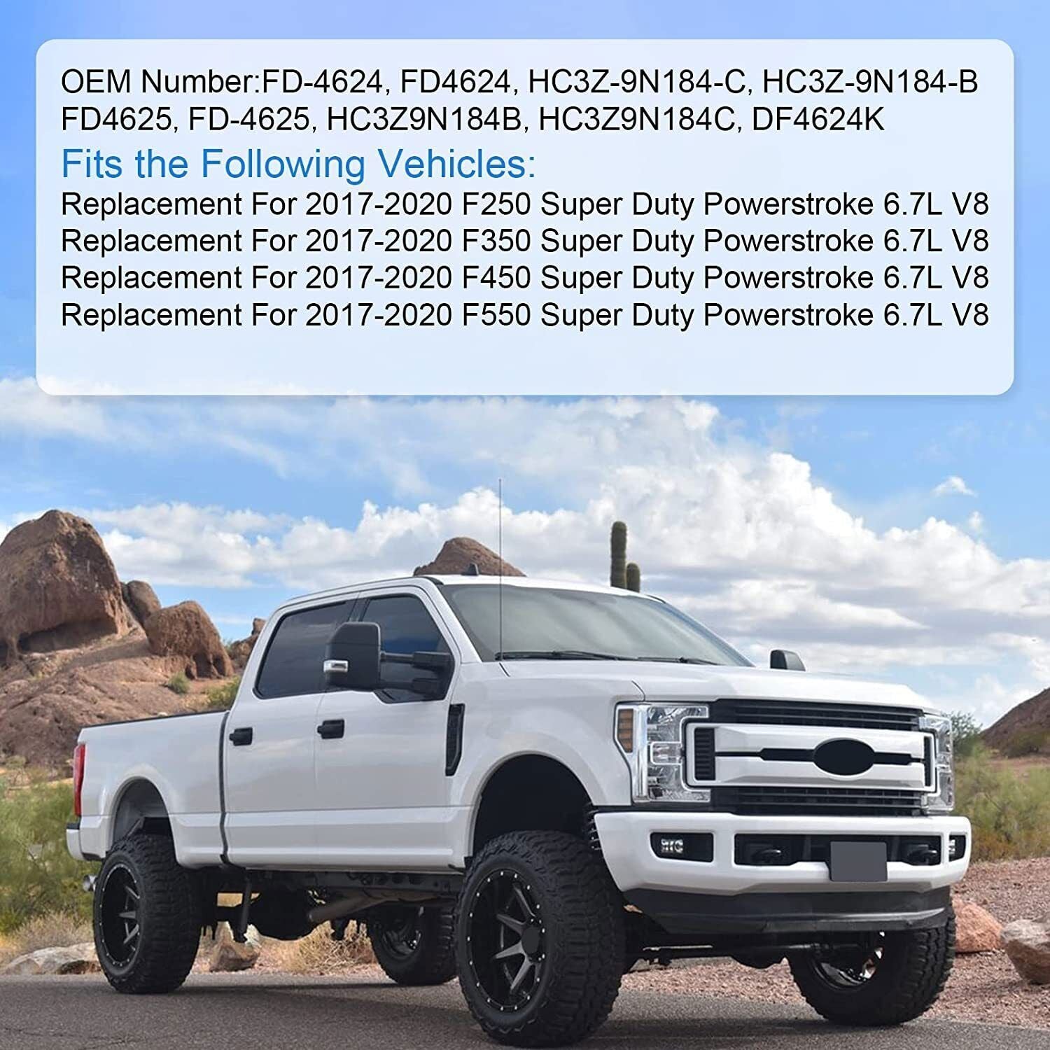 6X Fuel/Water Filter Kit For 6.7L Ford Powerstroke 2017-20 FD4625 HC3Z-9N184-C