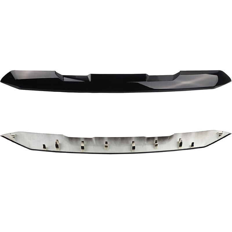 Fit For 2022-24 GMC Sierra 1500 Front Upper Top Grille Molding Trim Gloss Black