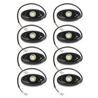 48X White LED Rock Lights Underbody Trail Rig Glow Lamp Offroad SUV Pickup Truck