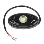 48X White LED Rock Lights Underbody Trail Rig Glow Lamp Offroad SUV Pickup Truck