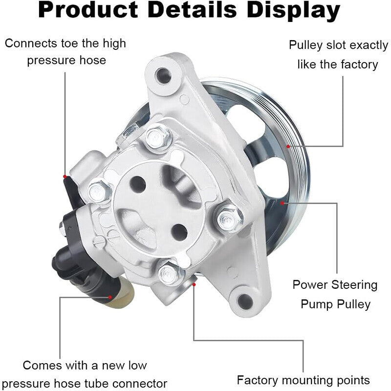 New Power Steering Pump 21-5456 w/ Pulley for 2006-2011 Honda Civic 1.8L L4