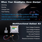 2 HID Xenon Ballast Control Unit Computer &D3S Bulb Kit For 2010-19 Ford Mustang