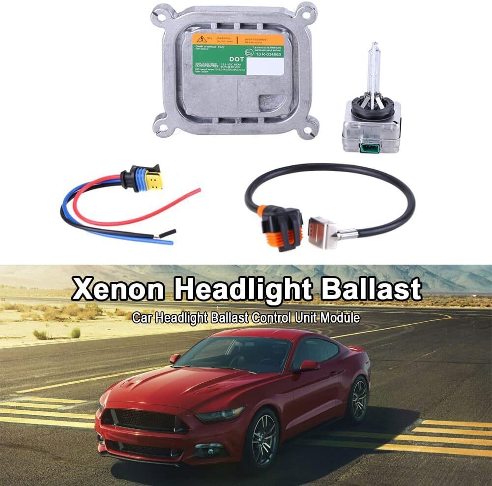 2 HID Xenon Ballast Control Unit Computer &D3S Bulb Kit For 2010-19 Ford Mustang