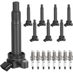8 Pack Ignition Coils & Spark Plugs For Toyota Tundra Sequoia 4.7L V8 UF230