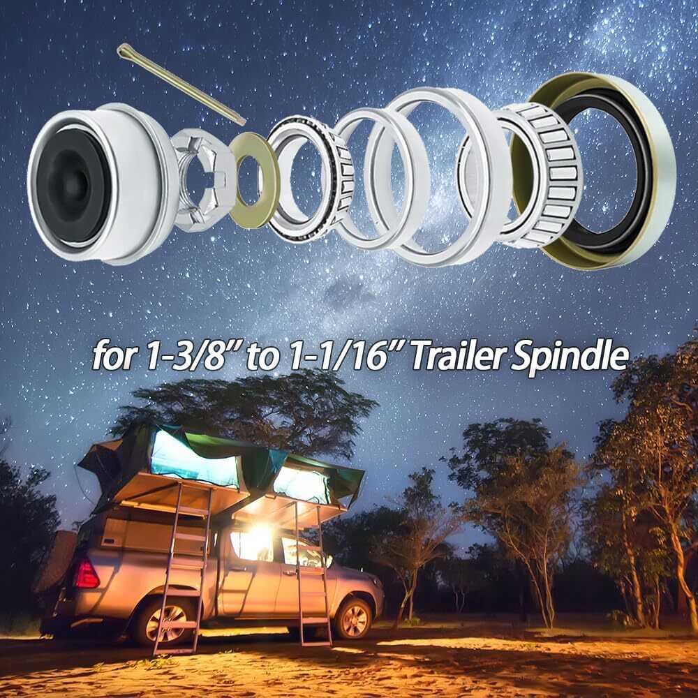 Trailer Wheel Hub Bearings Kits L44649 L68149 for 3500lb 10-19 Spindles #84 Axle