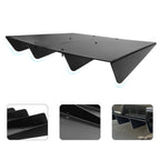 Universal Rear Diffuser 4 Shark Fins Under Bumper Splitter Unpainted Black ABS
