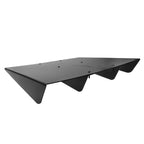 Universal Rear Diffuser 4 Shark Fins Under Bumper Splitter Unpainted Black ABS