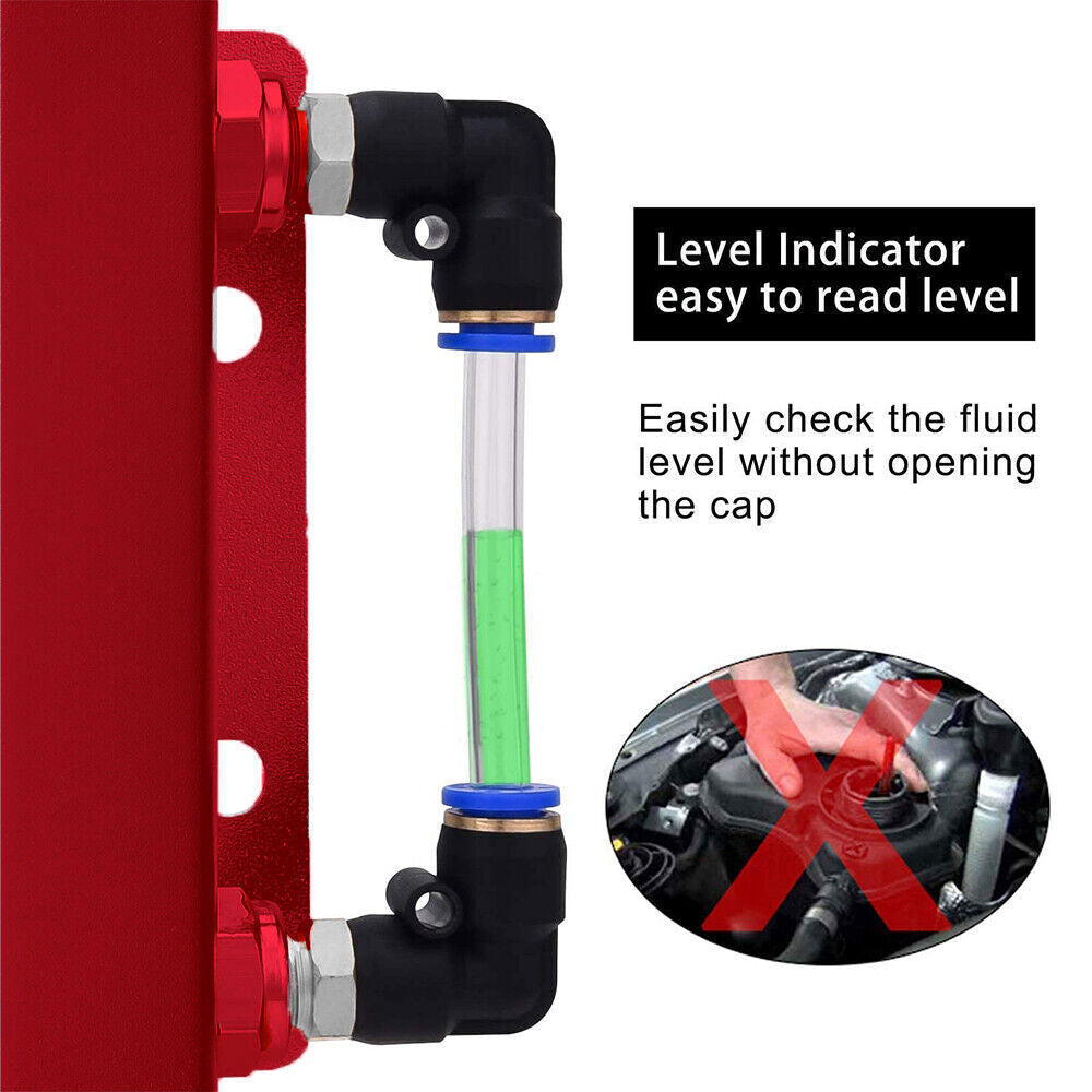Overflow Tank,Coolant Radiator Tank,Reservoir Expansion,Universal 1L Aluminum RE