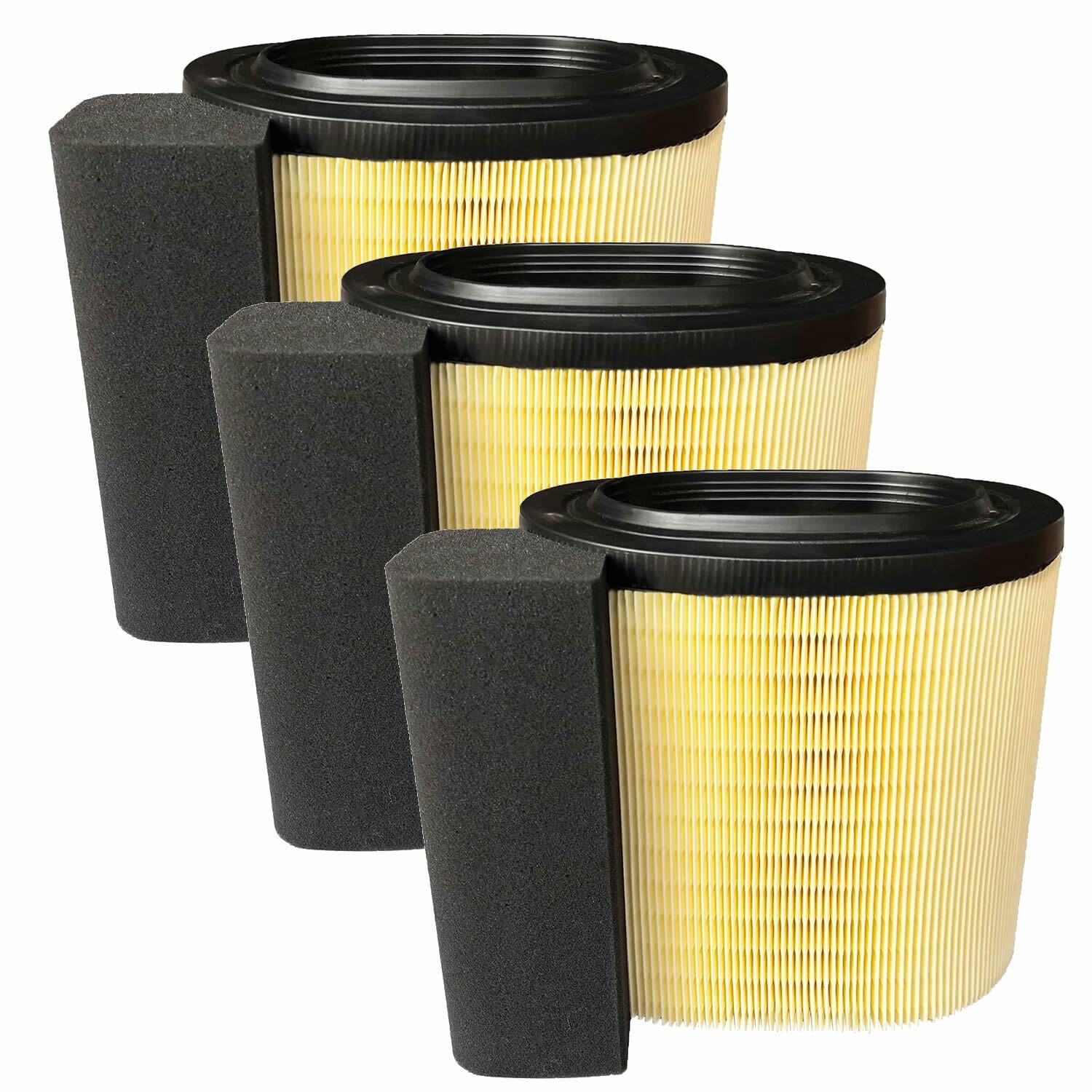 3X FA1927 For 17-19 Ford F250-F550 HC3Z9601A 6.7L Powerstroke Diesel Air Filter