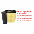 3X FA1927 For 17-19 Ford F250-F550 HC3Z9601A 6.7L Powerstroke Diesel Air Filter