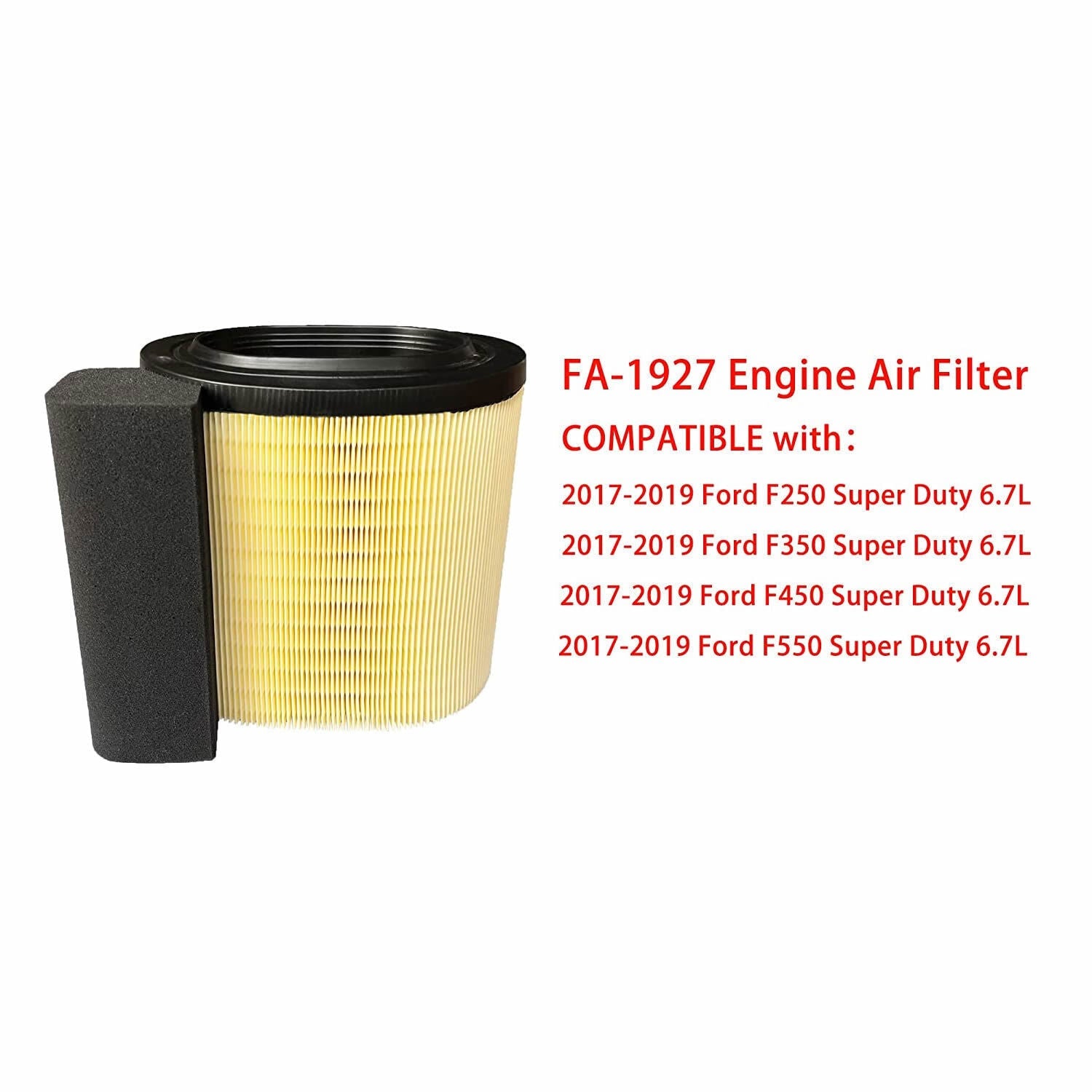3X FA1927 For 17-19 Ford F250-F550 HC3Z9601A 6.7L Powerstroke Diesel Air Filter
