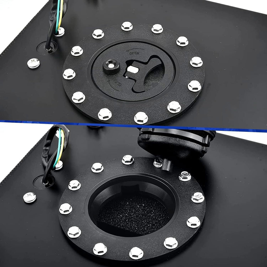 20 Gallon Universal Aluminum Racing/Drift Fuel Cell Tank w/ 12" Fuel Line Kit