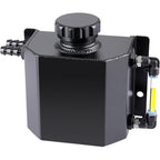 Car Universal 1L Engine Radiator Coolant Overflow Tank Expansion Reservoir Black
