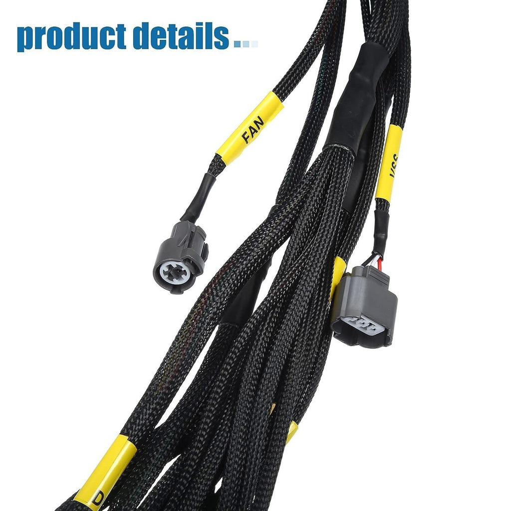 Fit For 92-00 Civic Integra B16 B18 D16 OBD2 D & B-series Tucked Wire Harness
