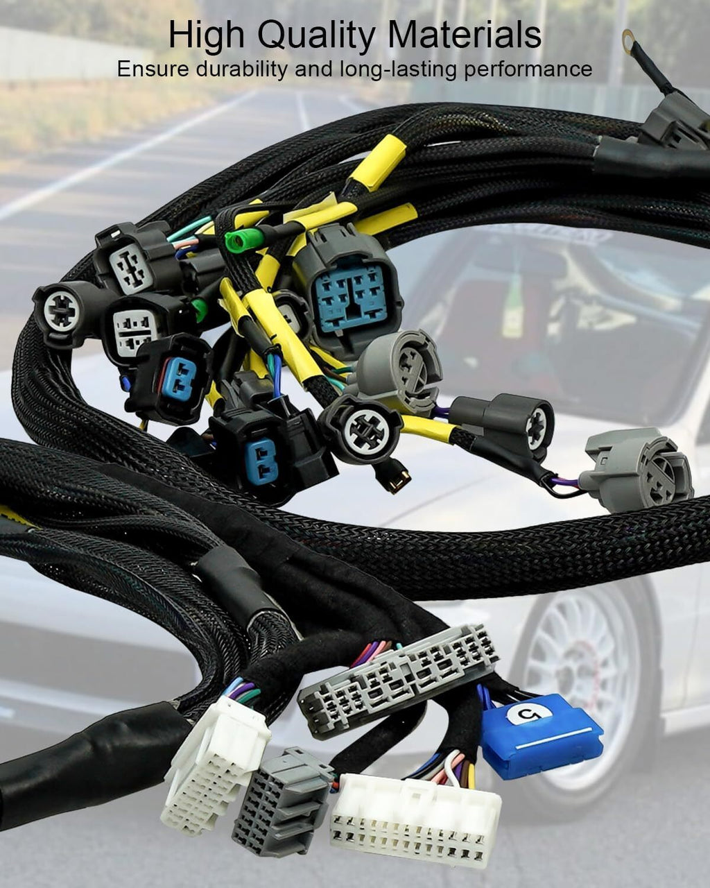 Fit For 92-00 Civic Integra B16 B18 D16 OBD2 D & B-series Tucked Wire Harness