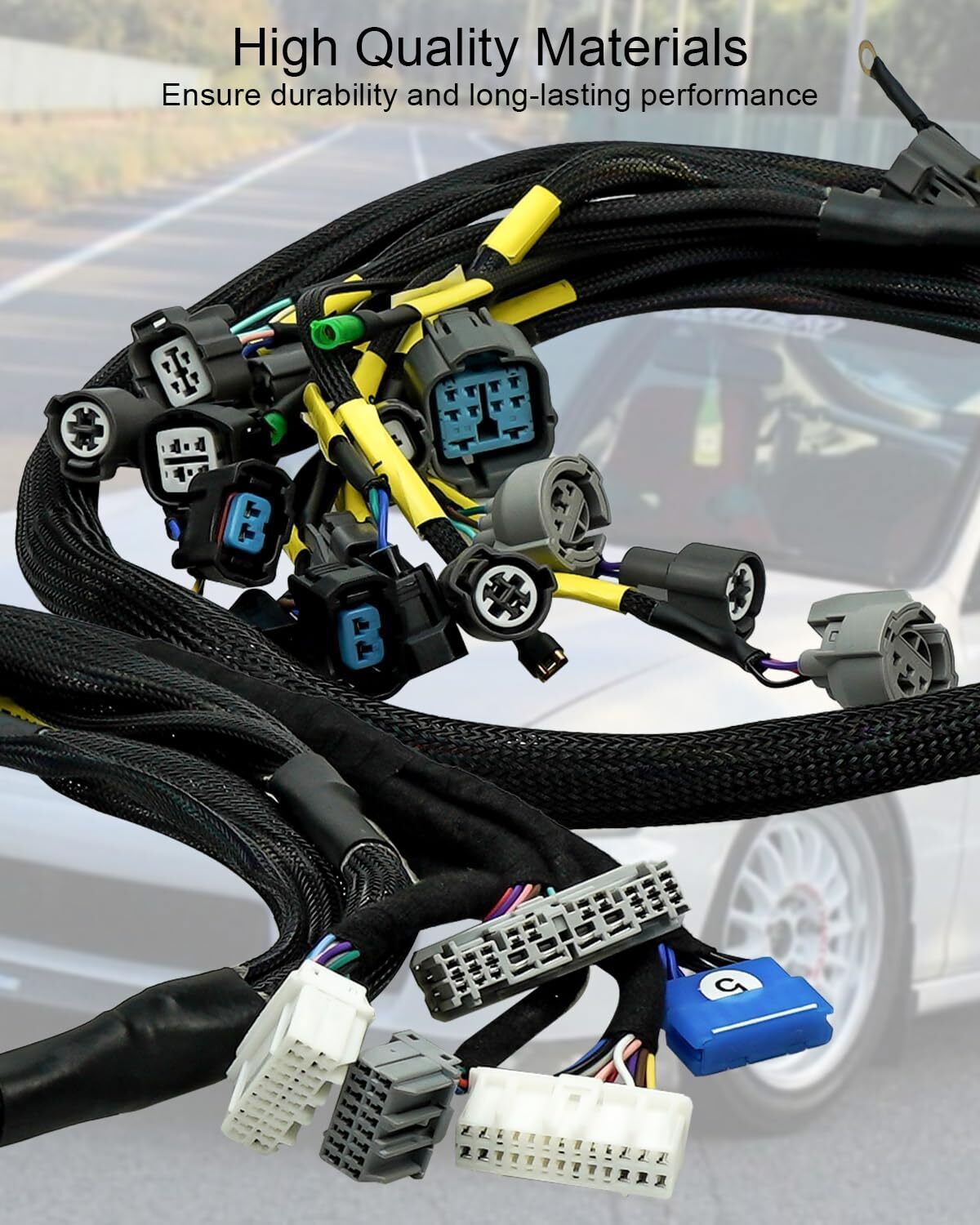 Fit For 92-00 Civic Integra B16 B18 D16 OBD2 D & B-series Tucked Wire Harness