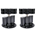 2PCS For Standard Pack Mount RX-DLX-PM Cargo Racks Fuel Gas Can Pack Black