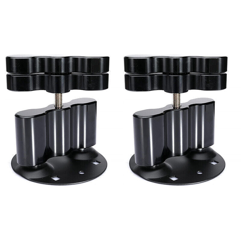2PCS For Standard Pack Mount RX-DLX-PM Cargo Racks Fuel Gas Can Pack Black