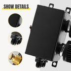 2 Port Series Racing Oil Catch Can Breather Tank - 10AN For Civic Integra EK EG
