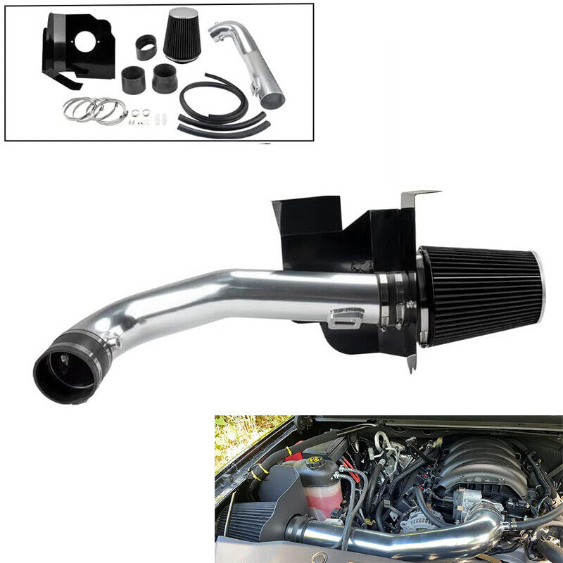 Cold Air Intake System Heat Shield For Chevy GMC 1500 5.3L 6.2L V8 2014-18 Black