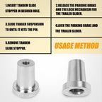 Tandem Slider Stop Lock for Semi Truck Heavy Duty Steel Construction US STOCK