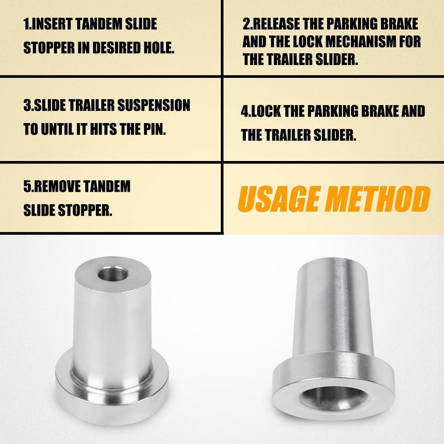 Tandem Slider Stop Lock for Semi Truck Heavy Duty Steel Construction US STOCK