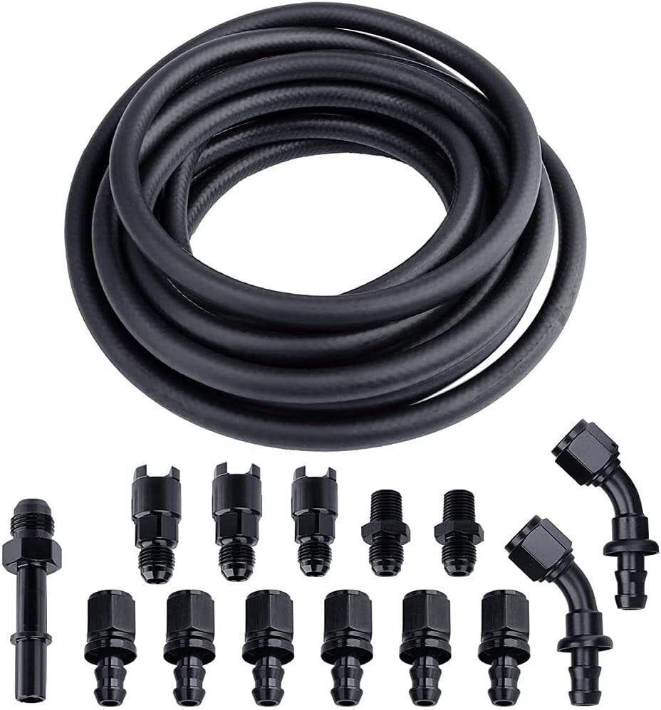 1 Set 3/8 Complete LS Conversion Fuel Line Fitting Adapter Kit EFI FI 25Ft US ST