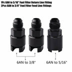1 Set 3/8 Complete LS Conversion Fuel Line Fitting Adapter Kit EFI FI 25Ft US ST