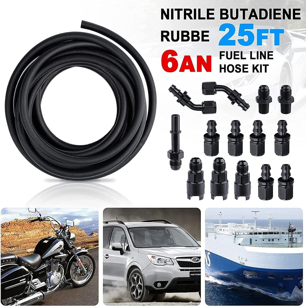 1 Set 3/8 Complete LS Conversion Fuel Line Fitting Adapter Kit EFI FI 25Ft US ST