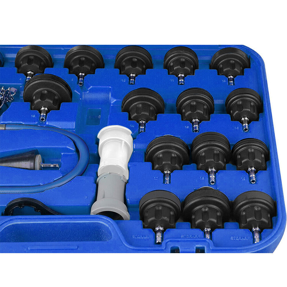 28 PCS Radiator Pressure Tester Vacuum-Type Cooling System Refill Kit Tool