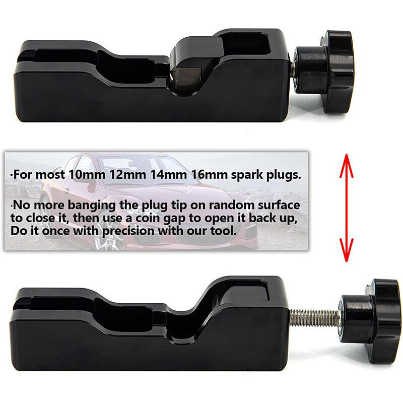 Universal Spark Plug Gap Tool Compatible with 10mm 12mm 14mm 16mm Spark Plugs