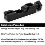 Universal Spark Plug Gap Tool Compatible with 10mm 12mm 14mm 16mm Spark Plugs