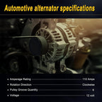 Alternator Fit For Hyundai Sonata Kia 2.4L 2010 2011 2012 2013 37300-2G400 New
