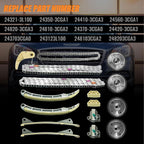 Engine Timing Chain Kit For Hyundai KIA Santa Fe Sorento Azera 3.8 24410-3CGA