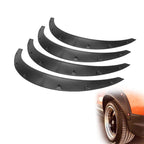 4X Universal Balck Fender Flares Polyurethane Wide Car Wheel Arches Body Kit