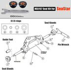 HS5157 Front Mount Hydraulic Steering Cylinder Seal Kit for Seastar With Wrench