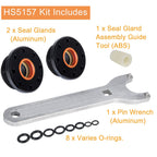 HS5157 Front Mount Hydraulic Steering Cylinder Seal Kit for Seastar With Wrench