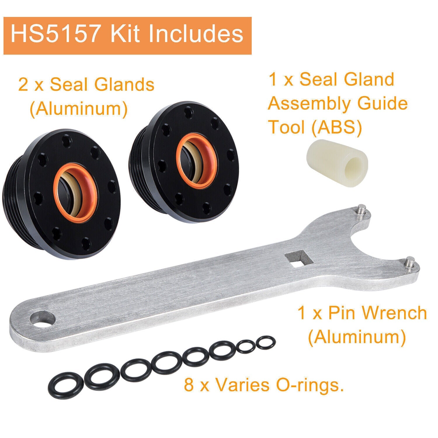 HS5157 Front Mount Hydraulic Steering Cylinder Seal Kit for Seastar With Wrench