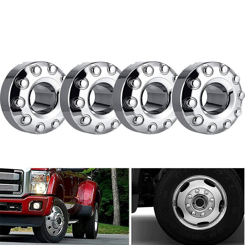 4X 10-Lug Front Car Wheel Hub Center Caps For Ford F450 F550 2005-2016 Sliver