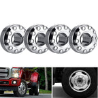 4X 10-Lug Front Car Wheel Hub Center Caps For Ford F450 F550 2005-2016 Sliver