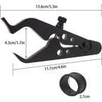 Motorcycle Throttle Lock Cruise Control Grip Lock Clamp with Silicone Ring