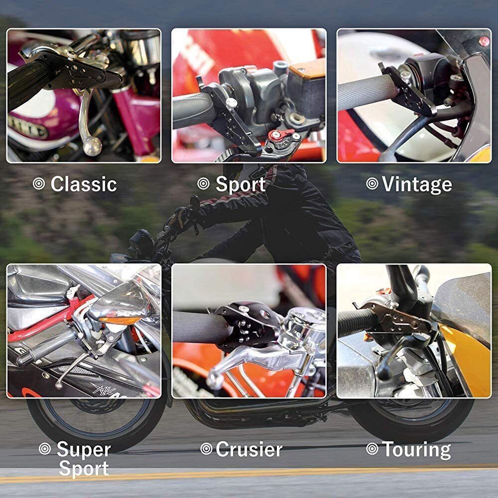 Motorcycle Throttle Lock Cruise Control Grip Lock Clamp with Silicone Ring
