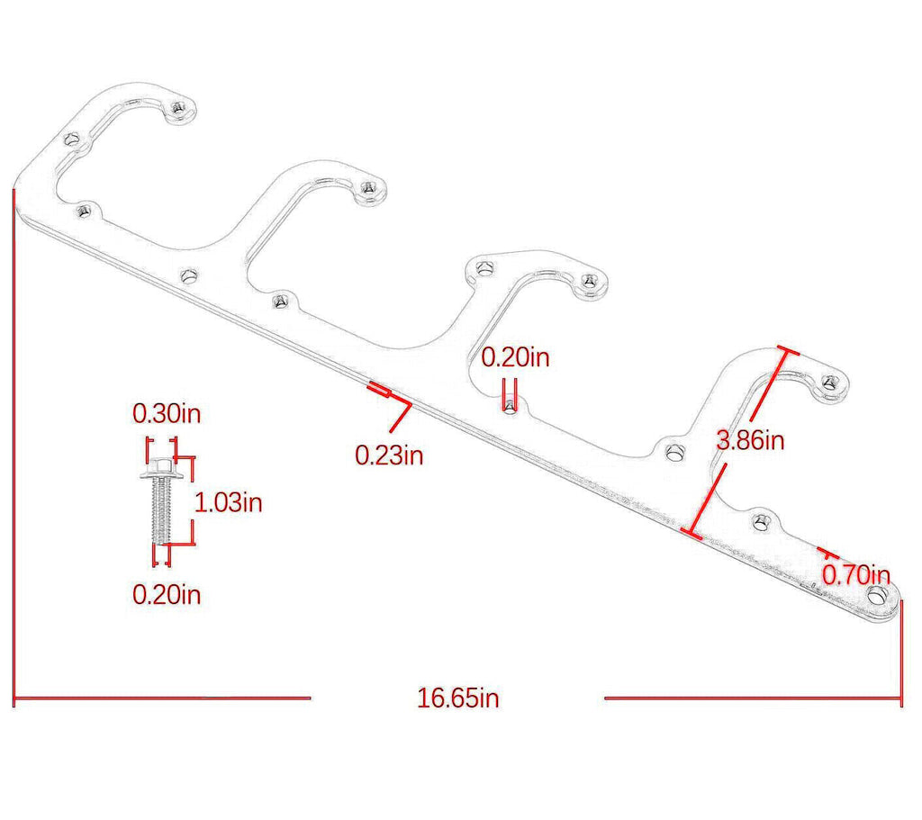 D581 Aluminum Coil Bracket Valve Cover for LS Square 4.8 5.3 5.7 6.0 6.2 LS1