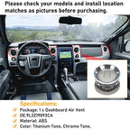 For Ford 2009-2014 F-150 Dash Ac Heater-Air Outlet Louver Vent 9L3Z19893AA SL