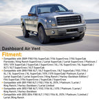 For Ford 2009-2014 F-150 Dash Ac Heater-Air Outlet Louver Vent 9L3Z19893AA SL