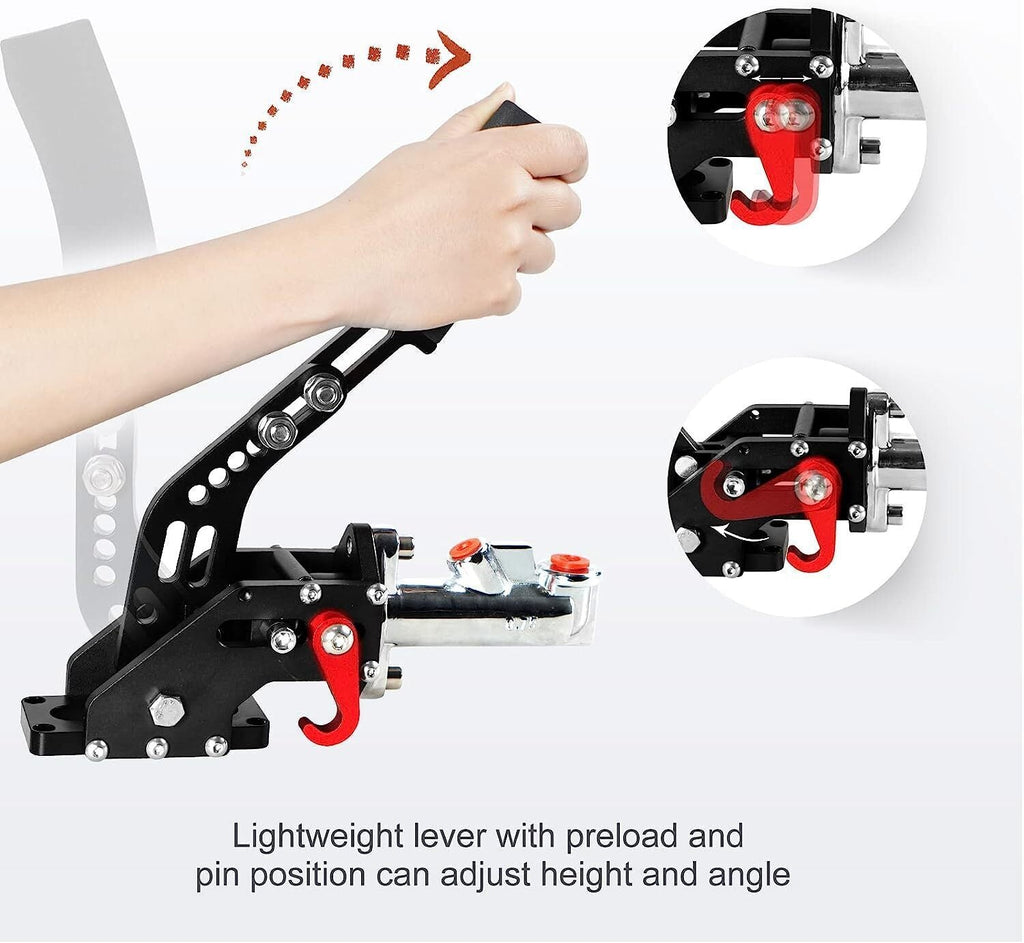 Car Hydraulic Handbrake Drift E-Brake Handle Parking Emergency Brake Black