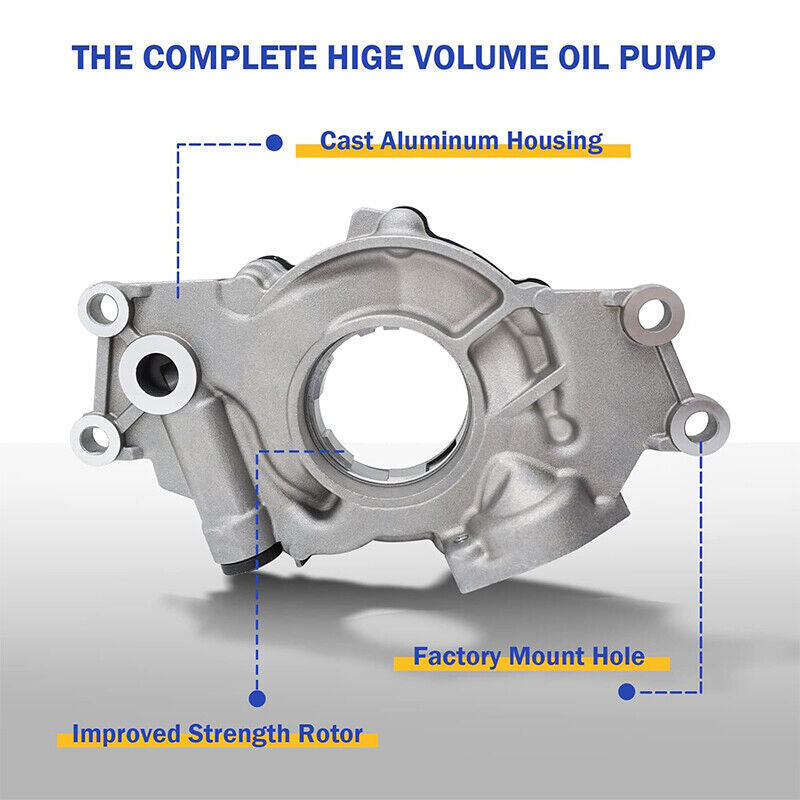 M295HV High Volume Oil Pump For Chevy 4.8 5.3 5.7 6.0 LS1 LS2 LS6 Replacement